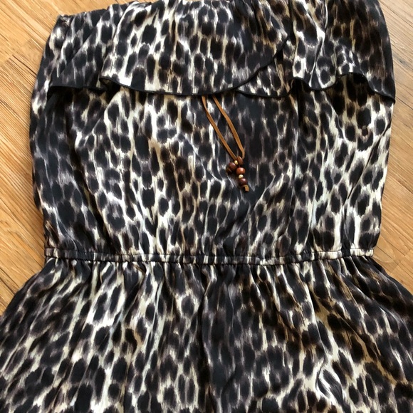 Speed Control Strapless Leopard Dress - Picture 2 of 6